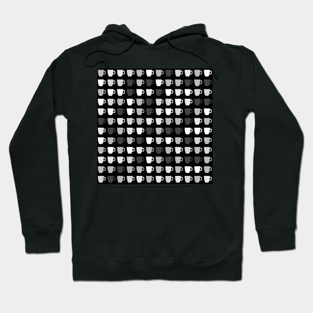 Many monochrome cups Hoodie by Nigh-designs
